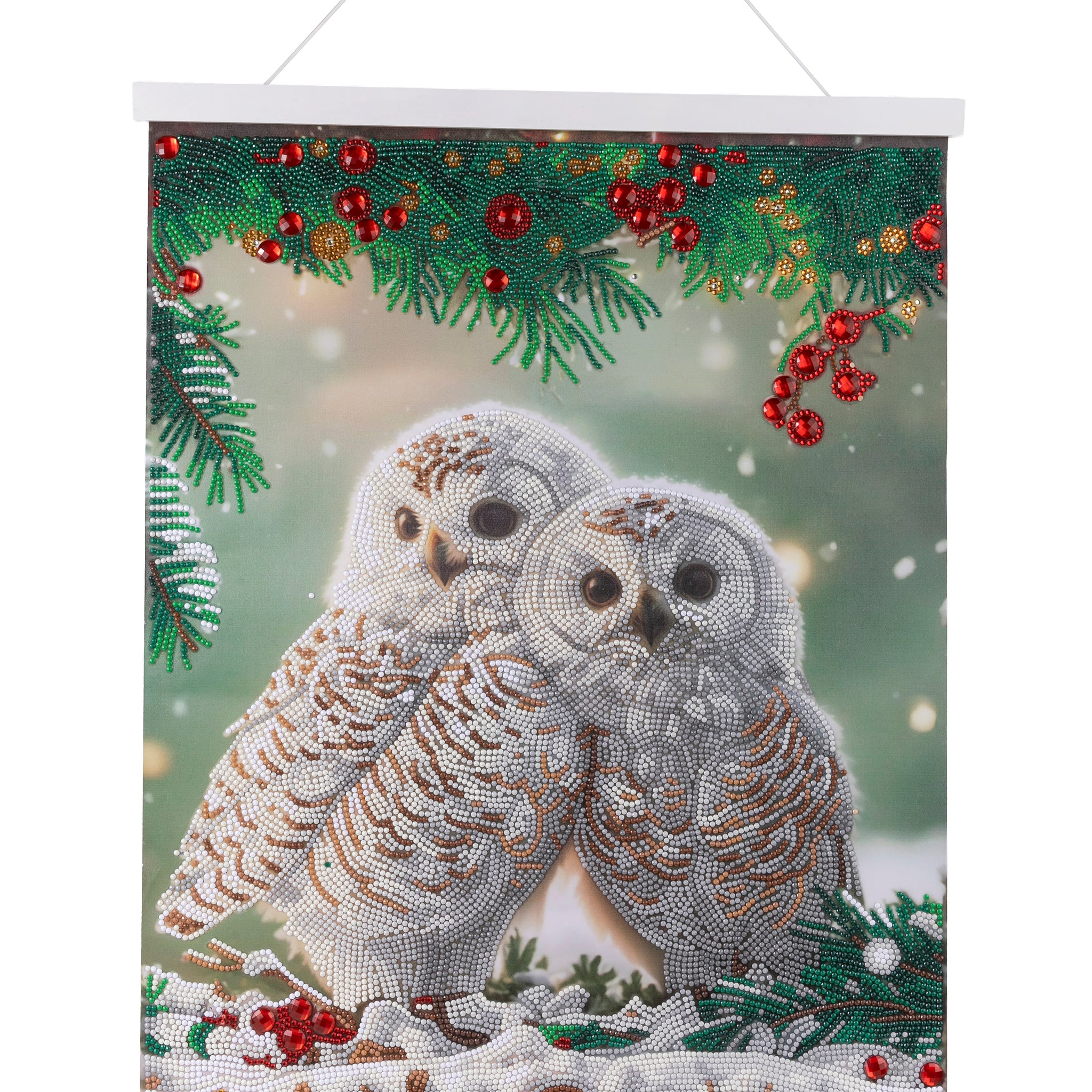 ‘Snowy Owls Sanctuary’ Crystal Art Scroll Kit