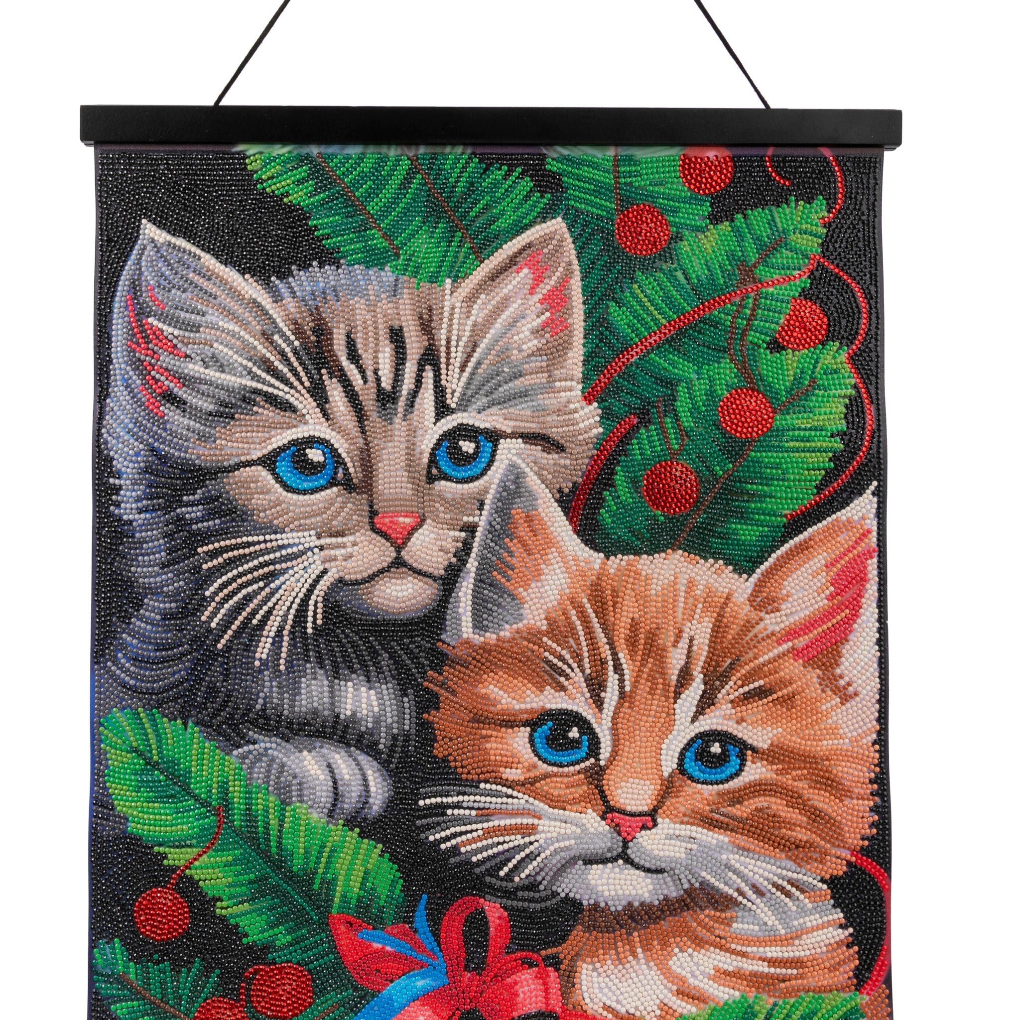 "Cute Cats" Crystal Art Scroll Kit 40x50cm