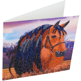Horse 18x18cm Card