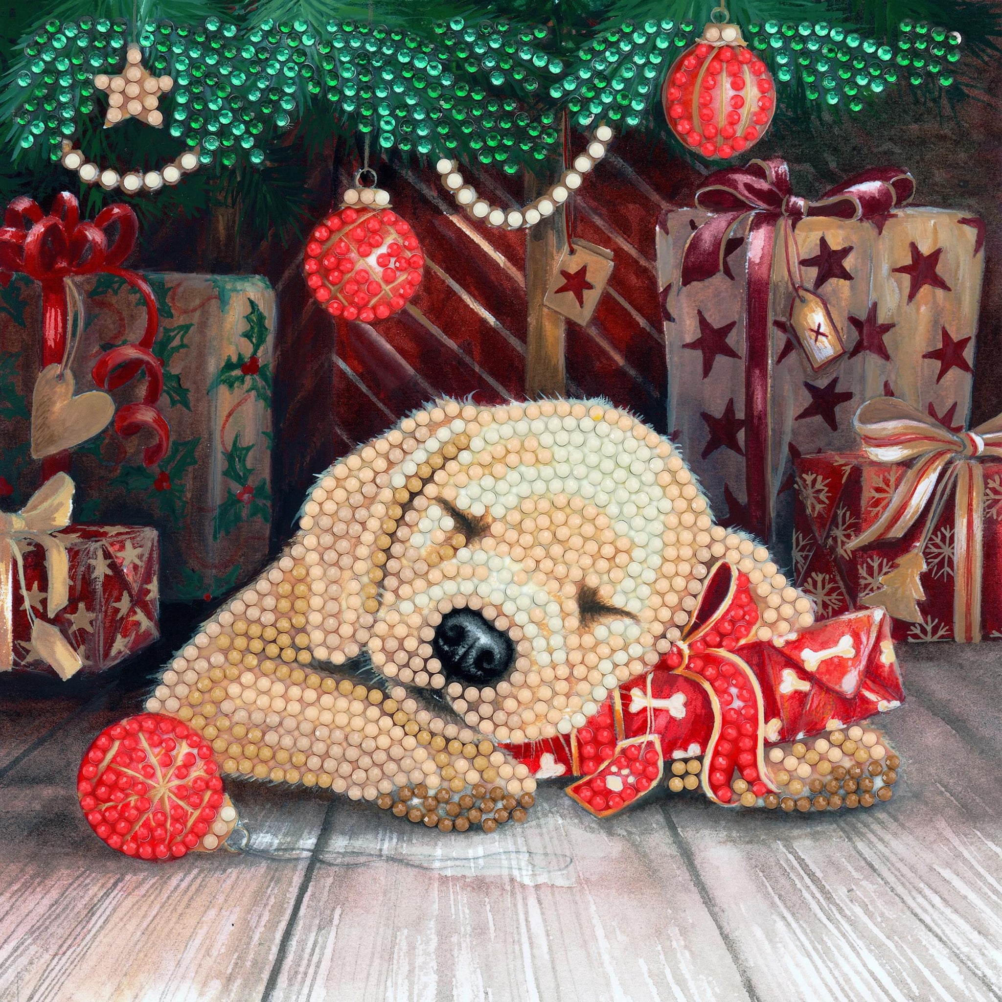 Sleepy Puppy 18x18cm Card