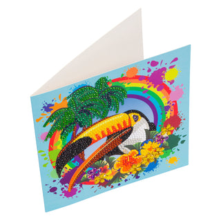 Rainbow Toucan 18x18cm Card