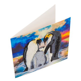 Penguin Family 18x18cm Card