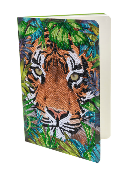 Tiger in the forest Crystal Art notebook