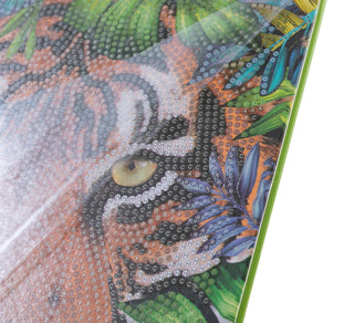 Tiger in the forest Crystal Art notebook