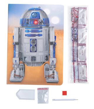R2-D2 Crystal Art notebook