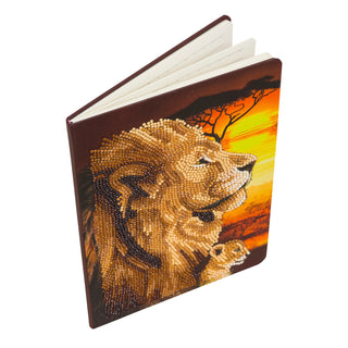 Lions of the Savannah Crystal Art notebook