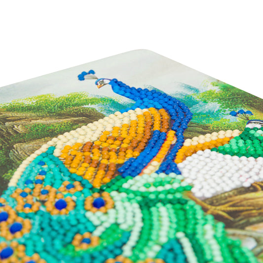 Peacock Waterfall Crystal Art notebook