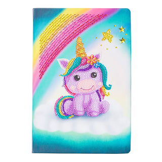 Unicorn smiles Crystal Art notebook
