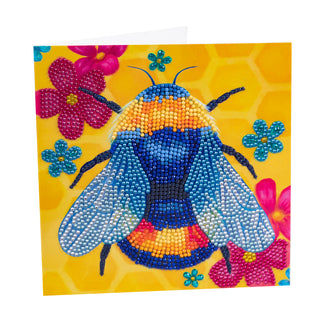Floral  Bumblebee 18x18cm Card