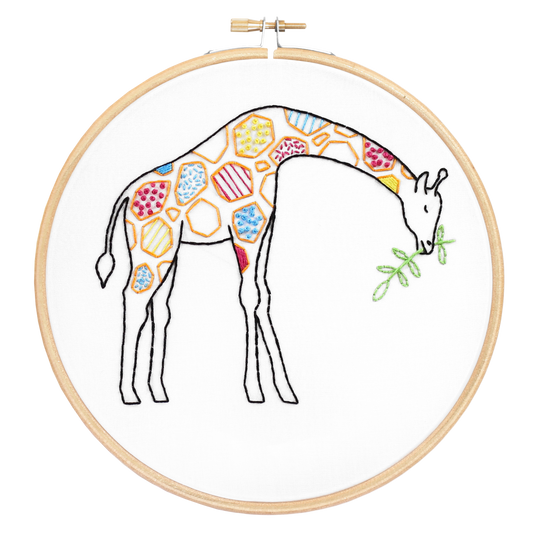 Giraffe Embroidery Kit