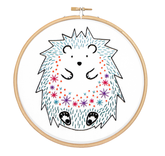 Hedgehog Embroidery Kit