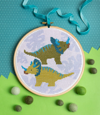 Triceratops Cross Stich
